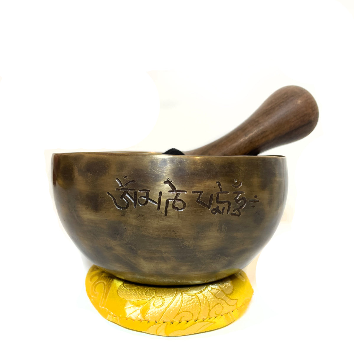 Hand Hammered Full Moon Nepal Healing Therapy Singing Bowl 14cm