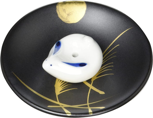 Japan Kinzai Rabbit Incense Plate
